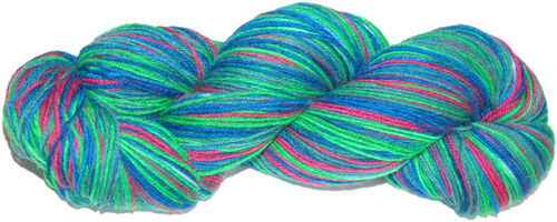 Streifen Socken Garn handgefärbt