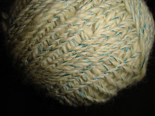 Erste von Hand gesponnene Wolle