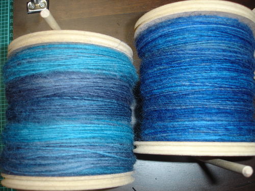 Einzelfäden blau