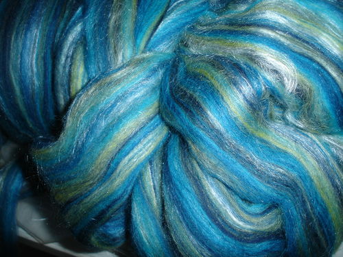 Wolle blau